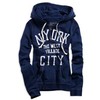 Women's AE West Village Zip-Up Fleece (Harbor Blue) - American Eagle Outfitters
